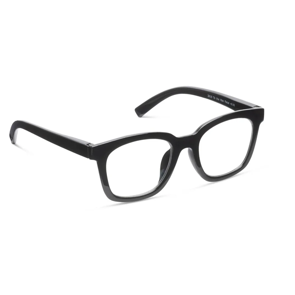 New‎ Peepers Black To the Max Blue Light Filtering Reading Glasses +1.75